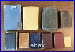 10 RARE Religious Book Lot Holy Bible Christianity Religion Antique Vintage Art