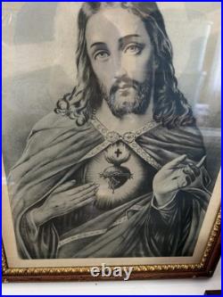100+(years) old Antique Mary and Jesus religious Prints