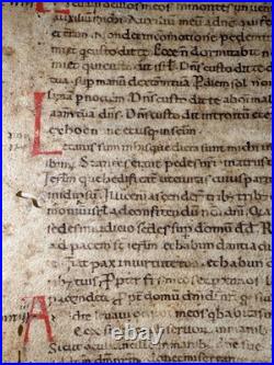 12th-Century Latin Psalter Leaf Italy, c. 1150 Early Gothic Script 12th-Century Latin Psalter Leaf Italy, c. 1150 Early Gothic Script