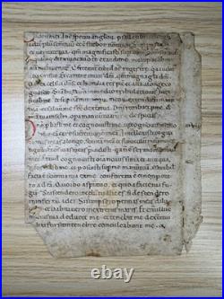 12th-Century Latin Psalter Leaf Italy, c. 1150 Early Gothic Script 12th-Century Latin Psalter Leaf Italy, c. 1150 Early Gothic Script