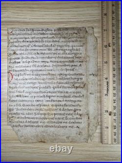 12th-Century Latin Psalter Leaf Italy, c. 1150 Early Gothic Script 12th-Century Latin Psalter Leaf Italy, c. 1150 Early Gothic Script