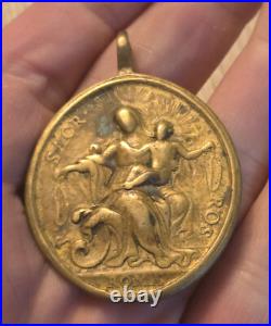 133 Xrare Antique Religious Christianity medal 55 42 mm