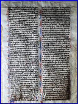 13th-Century Bible Manuscript on Vellum Habakkuk to Zephaniah c. 1280, France 13th-Century Bible Manuscript on Vellum Habakkuk to Zephaniah c. 1280, France