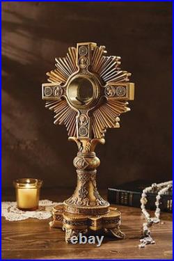 14-Inch H Resin Adoration Monstrance with Luna