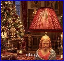 16 Original Vintage Fine Art MCM Mid-Century Modern JESUS CHRIST Statue Lamp