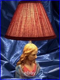 16 Original Vintage Fine Art MCM Mid-Century Modern JESUS CHRIST Statue Lamp