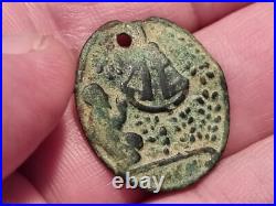 16 hundreds stunning bronze religious pendant. Please read description. LA172j