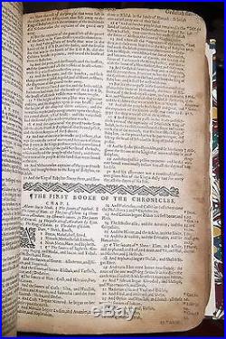 1612-1613 ANTIQUE OCTAVO KING JAMES HOLY BIBLE Jesus Christian Religious Church