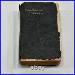 1637 Dutch Antique Bible Statenvertaling, Historic Religious Text Pocket Size