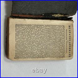 1637 Dutch Antique Bible Statenvertaling, Historic Religious Text Pocket Size