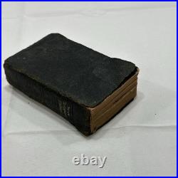 1637 Dutch Antique Bible Statenvertaling, Historic Religious Text Pocket Size
