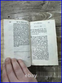 1693 Antique Religious Book The Genuine Epistles of the Apostolic Fathers