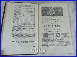 1696's Antique French Catholic Christian Religious Books Paris Nouveau Testament