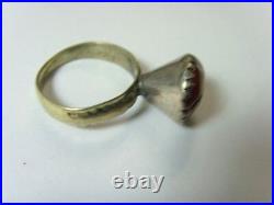 1700s antique Bedouin Nomads tribal ring 8.5 SZ religious islamic 50192