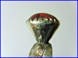 1700s antique Bedouin Nomads tribal ring 9 size central Asia religious 50190