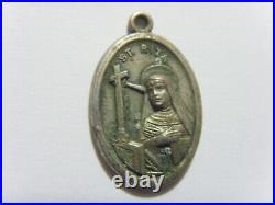 1700s antique catholic faith religious Saint Rita pray for us pendant 51294