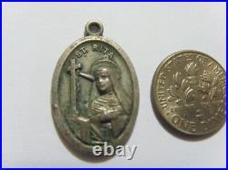 1700s antique catholic faith religious Saint Rita pray for us pendant 51294