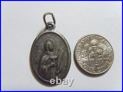 1700s antique scarce catholic Saint Lucy religious faith pendant 51980