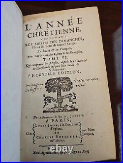 1712 Antique THE CHRISTIAN YEAR Containing Sunday Masses And Holidays