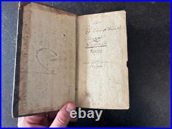 1734 1751 ANTIQUE RELIGIOUS BOOKS Vellum Binding Latin Dutch Theology LOT 2vol
