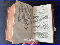 1734 1751 ANTIQUE RELIGIOUS BOOKS Vellum Binding Latin Dutch Theology LOT 2vol