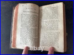 1734 1751 ANTIQUE RELIGIOUS BOOKS Vellum Binding Latin Dutch Theology LOT 2vol
