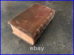 1734 1751 ANTIQUE RELIGIOUS BOOKS Vellum Binding Latin Dutch Theology LOT 2vol