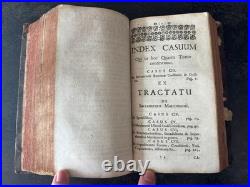 1734 1751 ANTIQUE RELIGIOUS BOOKS Vellum Binding Latin Dutch Theology LOT 2vol