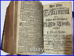 1763 Antique German Religious Book Bible MARTIN LUTHER