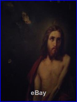 17th Century Old Master antique Oil Painting christ ecce homo italian 18th
