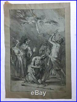 17th Old Antique Drawing FREISTENAUER Beheading of John the Baptist