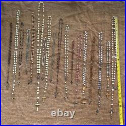 18 Antique Religious Rosaries Christianity Austrian Collection