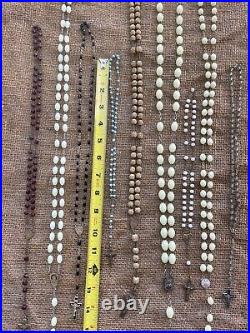 18 Antique Religious Rosaries Christianity Austrian Collection