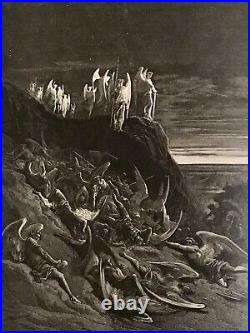 1800s PARADISE LOST Milton with 52 Gustave Dore ANTIQUE Art Prints Engravings RARE