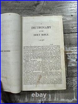 1807 Antique Religious Dictionary Dictionary of the Holy Bible Vol 2