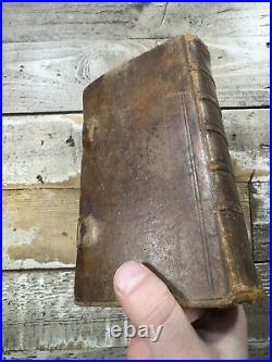 1814 Antique German Religious Book Gesangbuch. American Print, Clasps