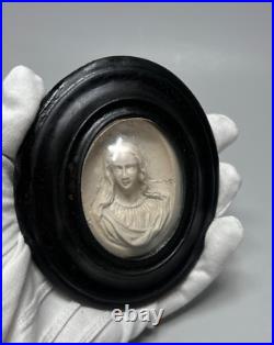 1820 Antique Religious French Carved Meerschaum Reliquary Ex-Voto Virgin Mary 1820 Antique Religious French Carved Meerschaum Reliquary Ex-Voto Virgin Mary