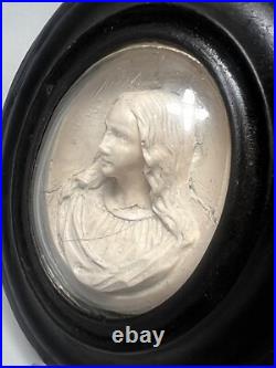 1820 Antique Religious French Carved Meerschaum Reliquary Ex-Voto Virgin Mary 1820 Antique Religious French Carved Meerschaum Reliquary Ex-Voto Virgin Mary