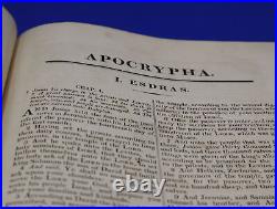 1827 Apocrypha Antique Religious Book