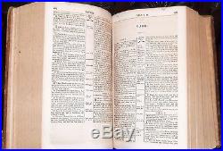 1833 RARE NOAH WEBSTER HOLY BIBLE 1ST-ED! Antique Christian Religious Dictionary