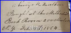 1838 Antique Religious Leather Bound Book A Concise Dictionary of the Holy Bible