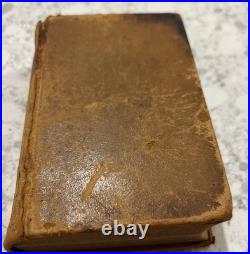 1838 Antique Religious Leather Bound Book A Concise Dictionary of the Holy Bible