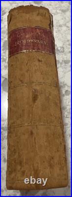 1838 Antique Religious Leather Bound Book A Concise Dictionary of the Holy Bible