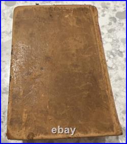 1838 Antique Religious Leather Bound Book A Concise Dictionary of the Holy Bible