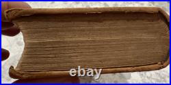 1838 Antique Religious Leather Bound Book A Concise Dictionary of the Holy Bible
