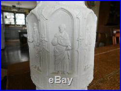 1842 Antique Charles Meigh Pitcher Apostle English Salt Glaze Religious Jug Ewer