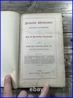 1842 Antique Religious History Book Primitive Christianity Mant