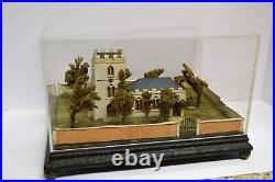 1842 Folk Art Miniature Cumberland Church Yard England Sculpture ABFA Antique