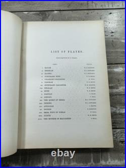 1849 Antique Fine Binding Religious Book The Women of the Bible Illustrated