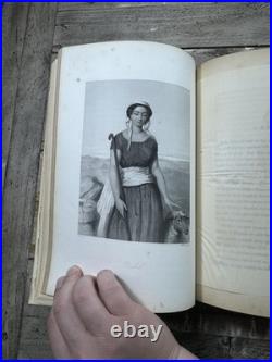 1849 Antique Fine Binding Religious Book The Women of the Bible Illustrated